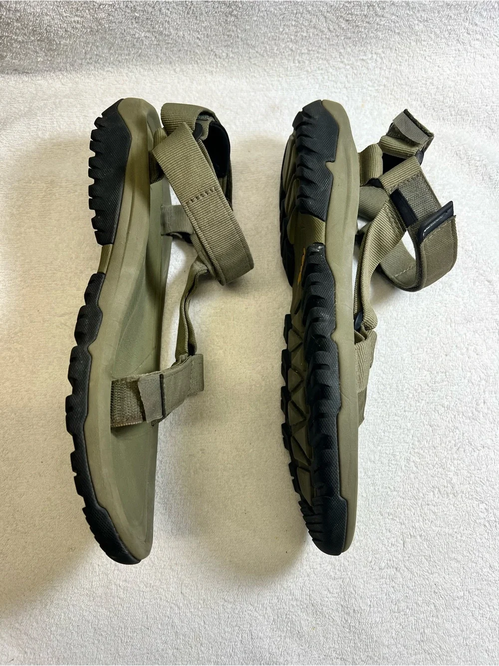 Teva Men's Olive Green Military Strapped Sandals Size 13